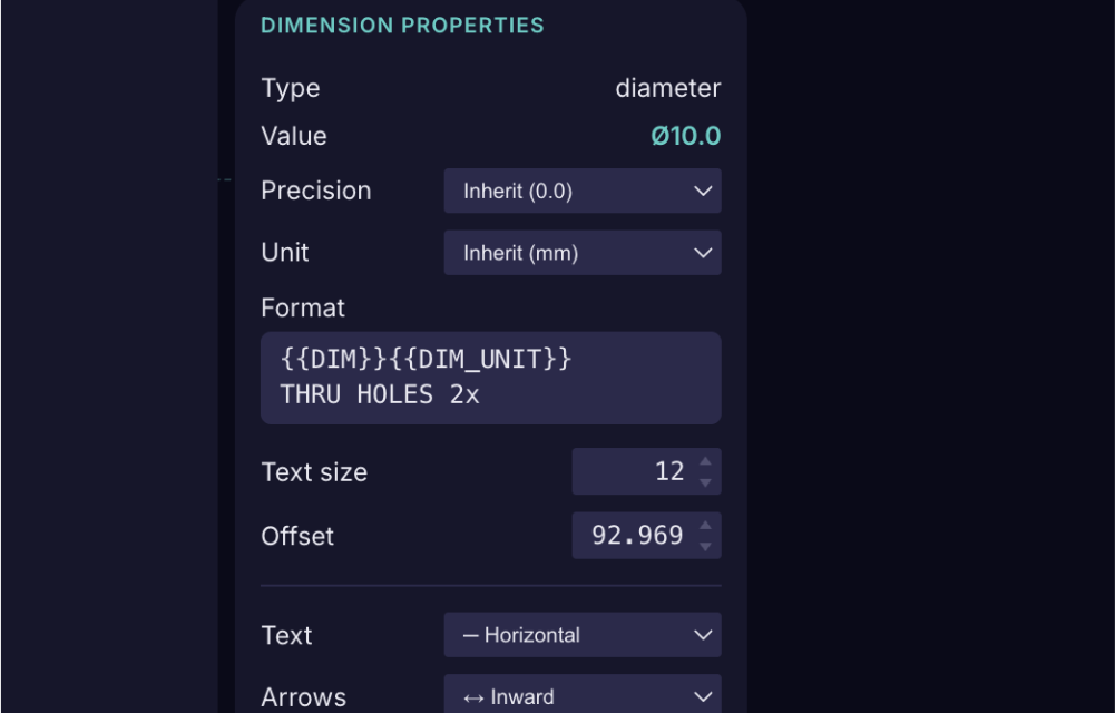 Drawing standards and variables